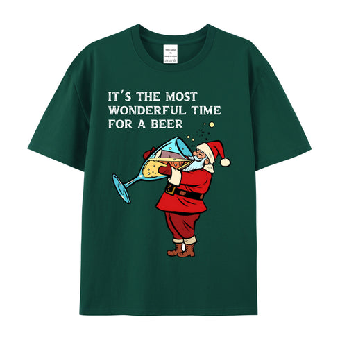 Unisex Christmas Theme Cotton T-Shirt